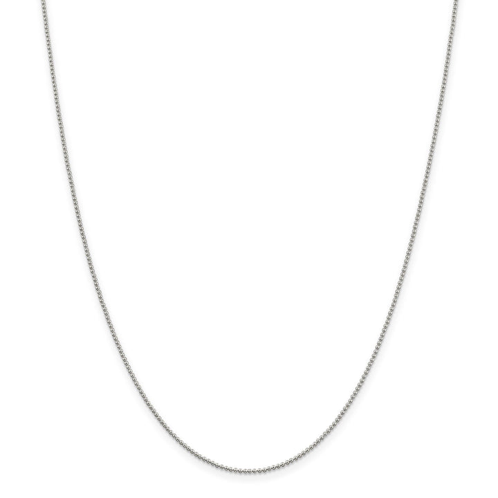 Sterling Silver Beaded Chain 1.25MM