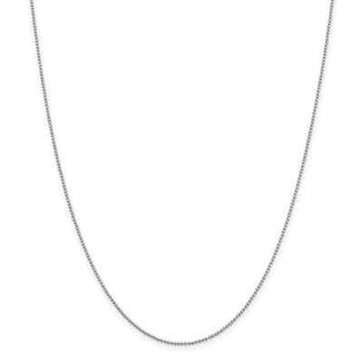 Sterling Silver Beaded Chain 1.25MM