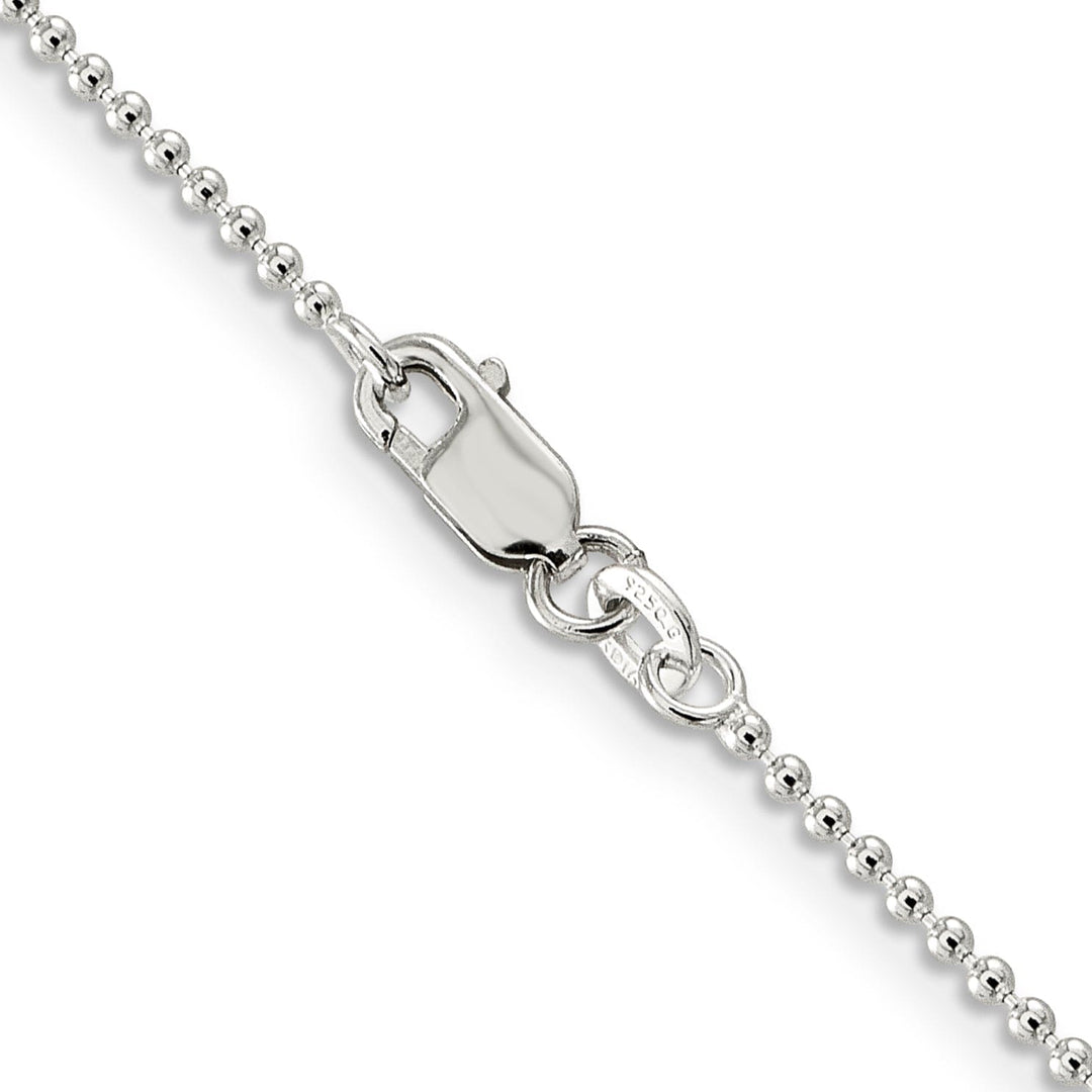 Sterling Silver Beaded Chain 1.5MM