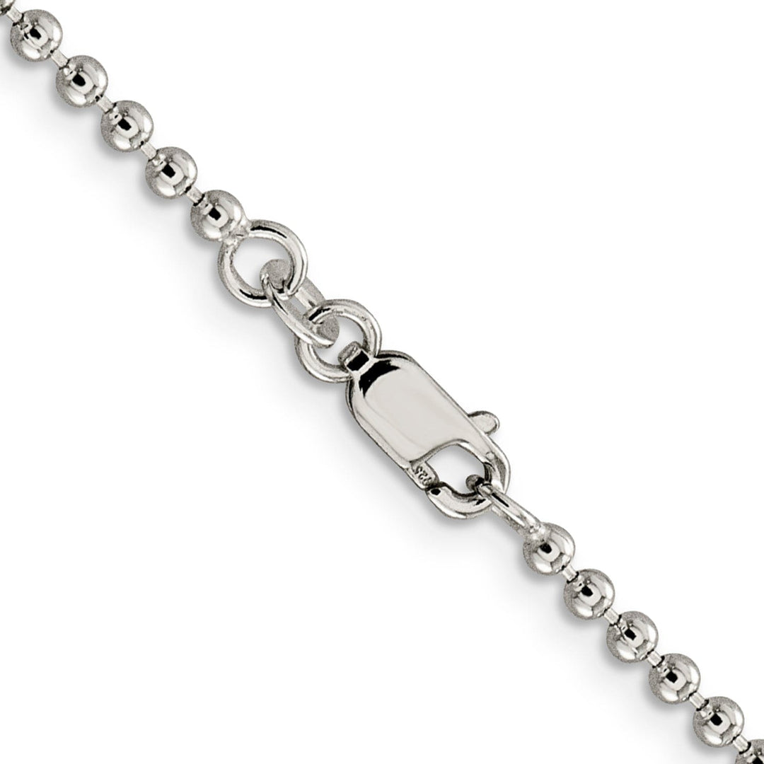 Sterling Silver Beaded Chain 2.35MM