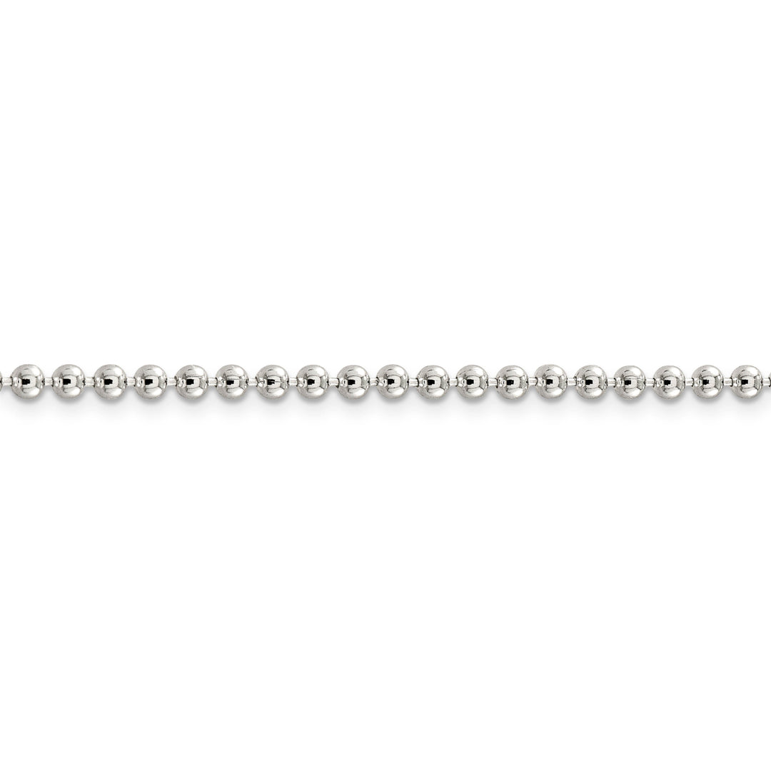Sterling Silver Beaded Chain 3MM