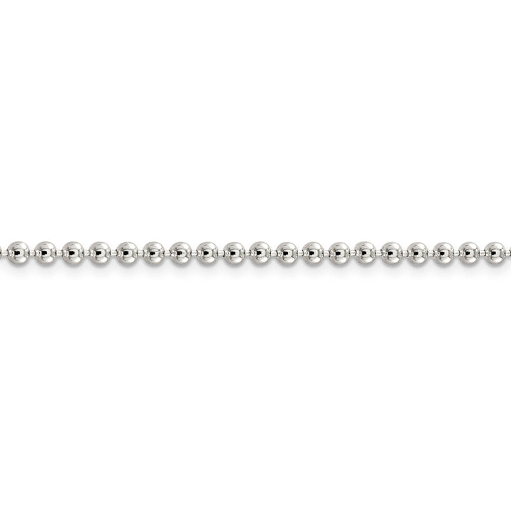 Sterling Silver Beaded Chain 3MM