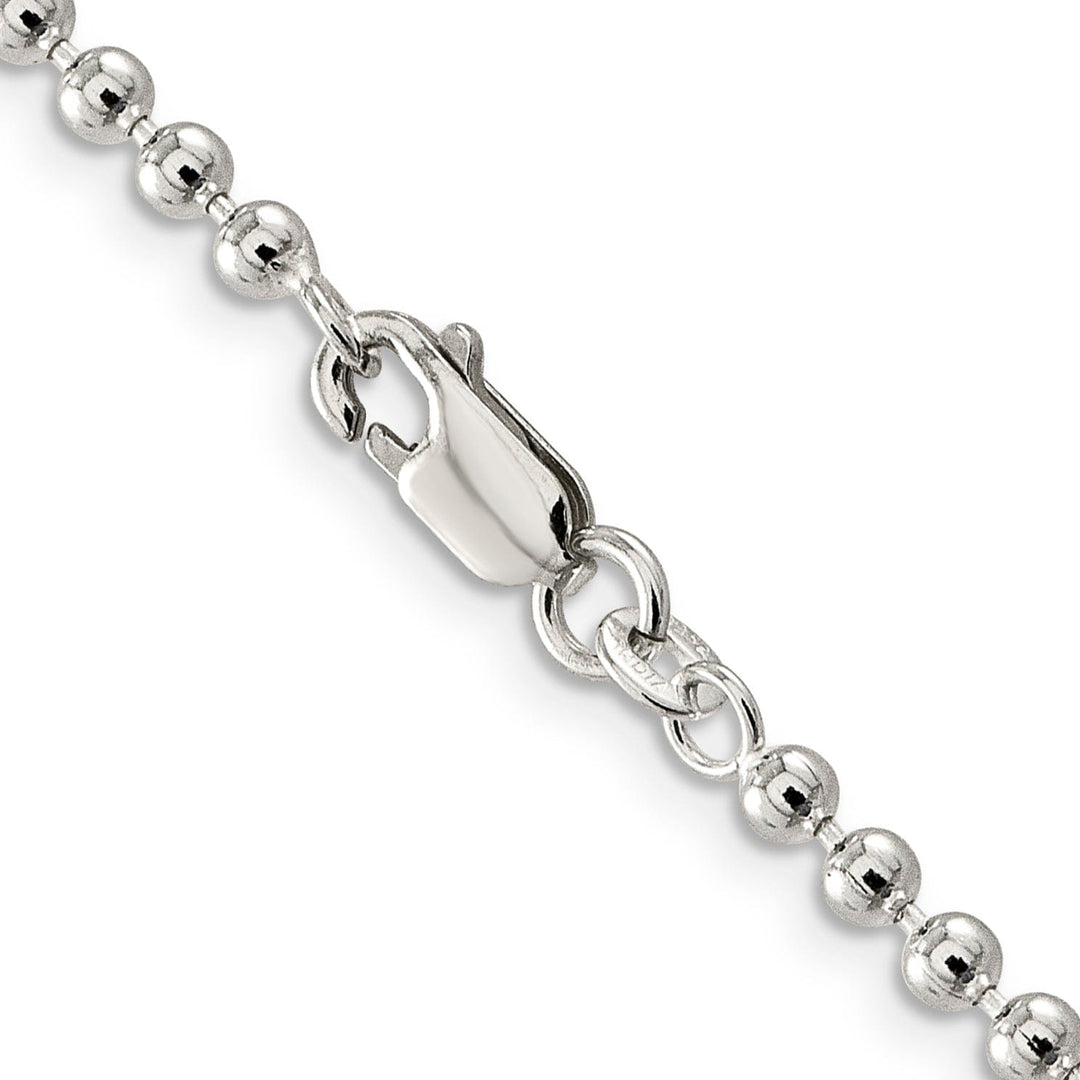 Sterling Silver Beaded Chain 3MM