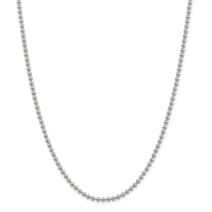 Sterling Silver Beaded Chain 3MM