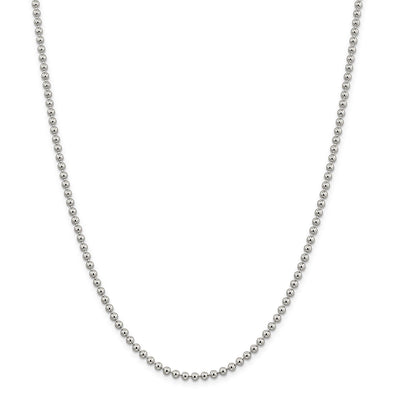 Sterling Silver Beaded Chain 3MM at $ 52.73 only from Jewelryshopping.com