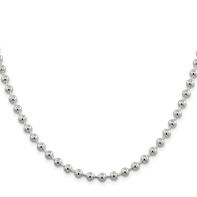 Sterling Silver Beaded Bead Chain 5MM at $ 74.61 only from Jewelryshopping.com