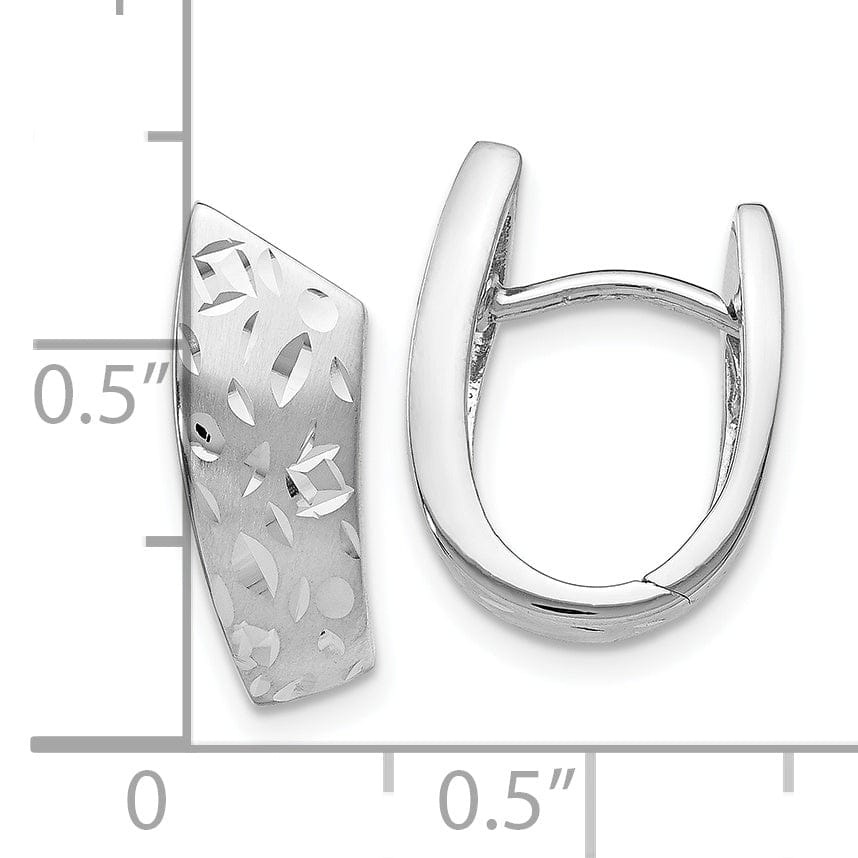 Silver Radiant Essence Diamond Cut Earrings