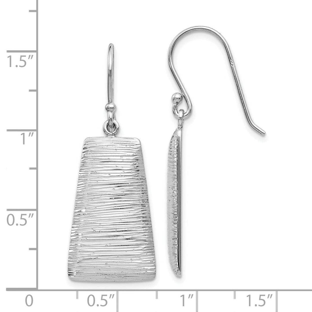 Silver Radiant Essence Shepherd Hook Earrings