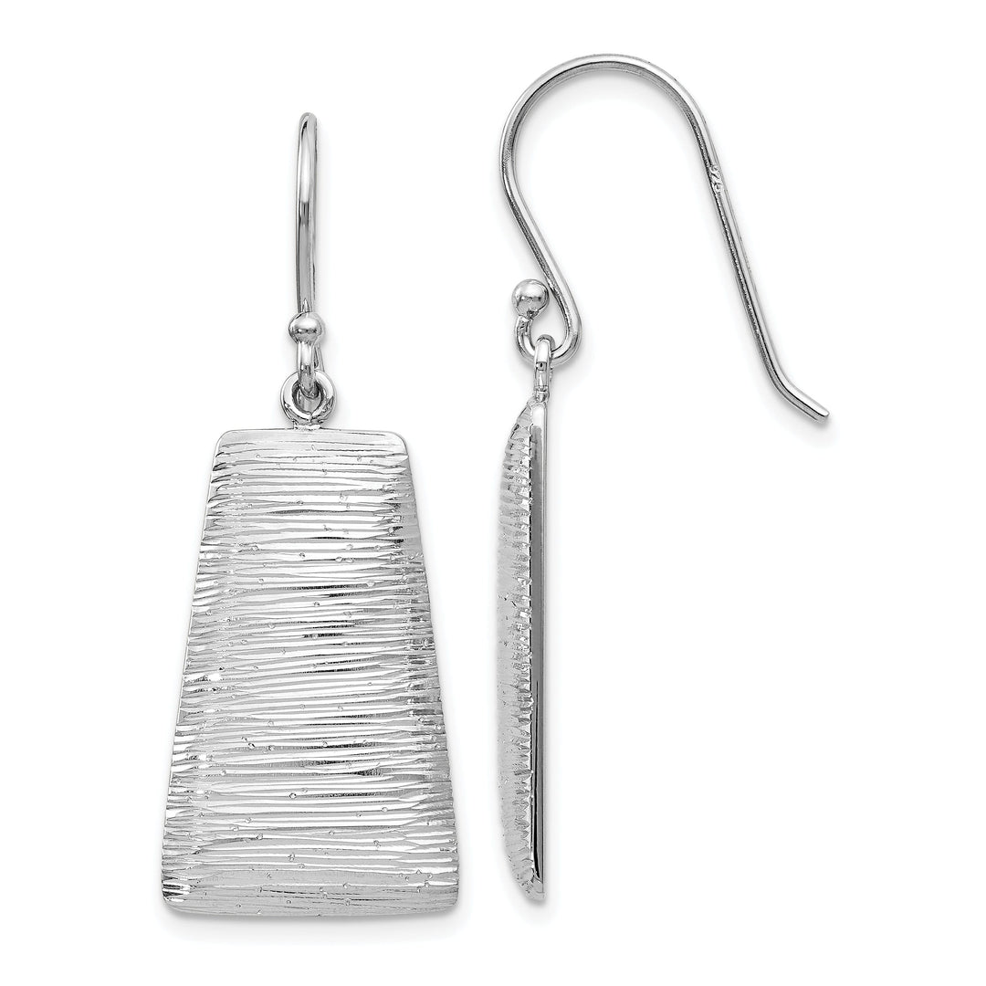 Silver Radiant Essence Shepherd Hook Earrings