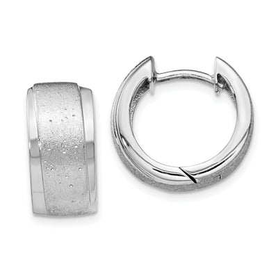 Silver Radiant Essence Hoop Earrings
