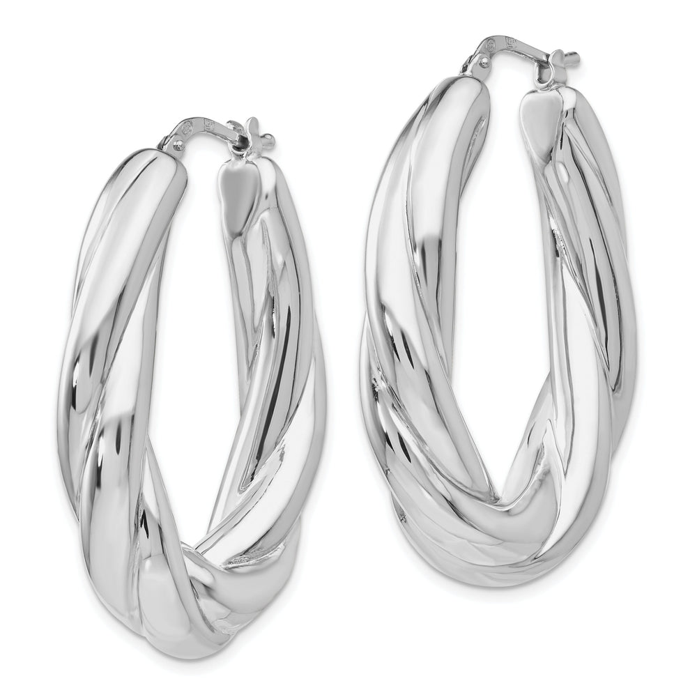 Sterling Silver Polished Hoop Earrings