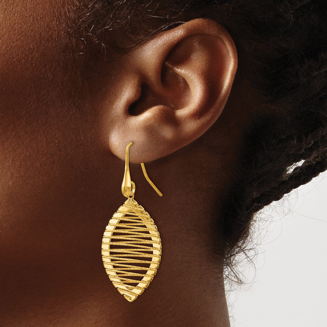 Silver Gold-plated Shepherd Hook Earrings