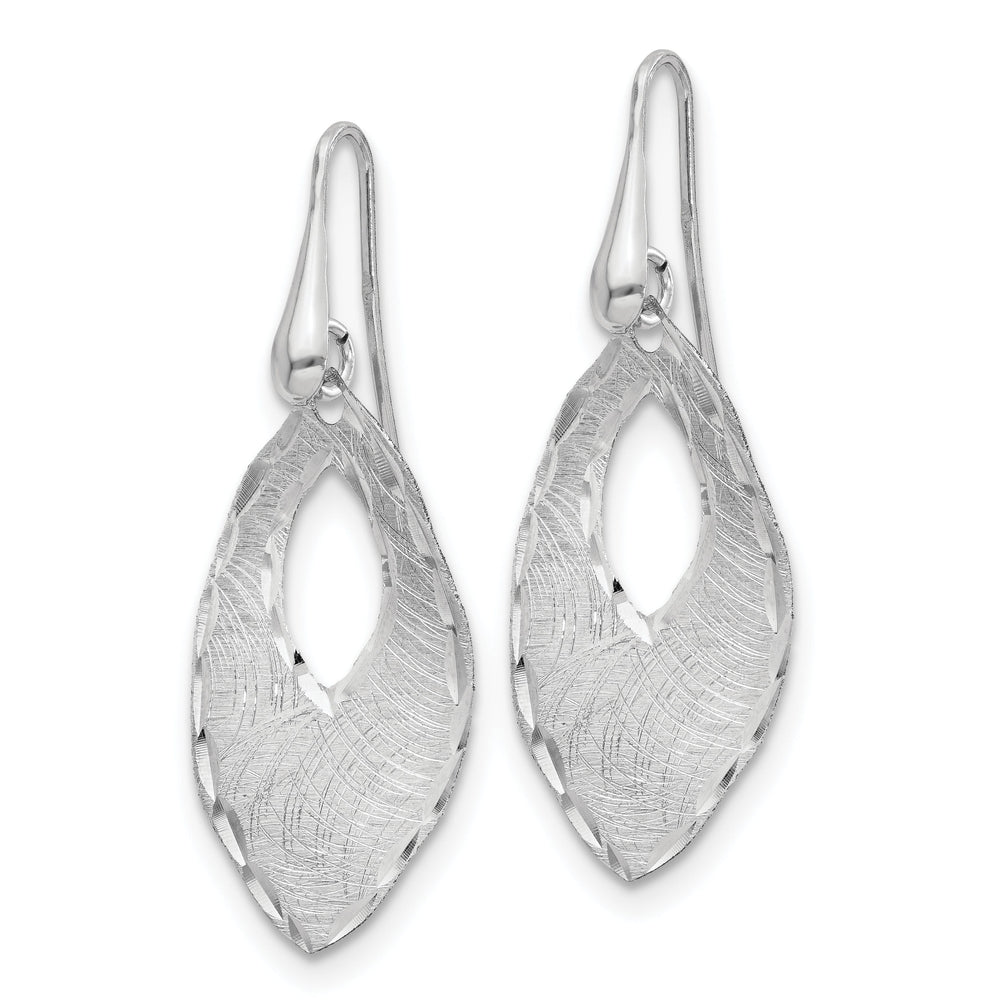 Silver D.C Dangle Shepherd Hook Earrings