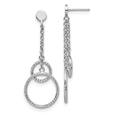 Sterling Silver Polished Post Dangle Earrings at $ 61.87 only from Jewelryshopping.com