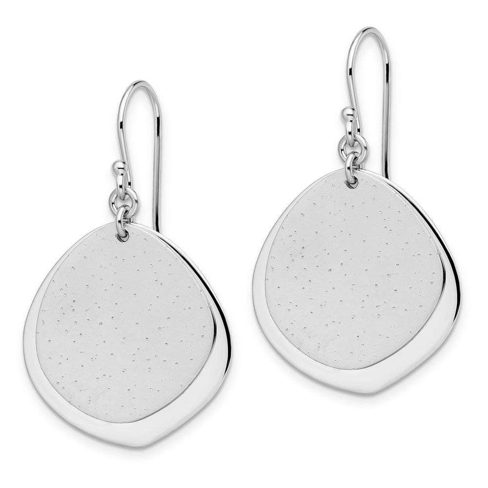 Silver Rhodium Radiant Essence Polish Earrings