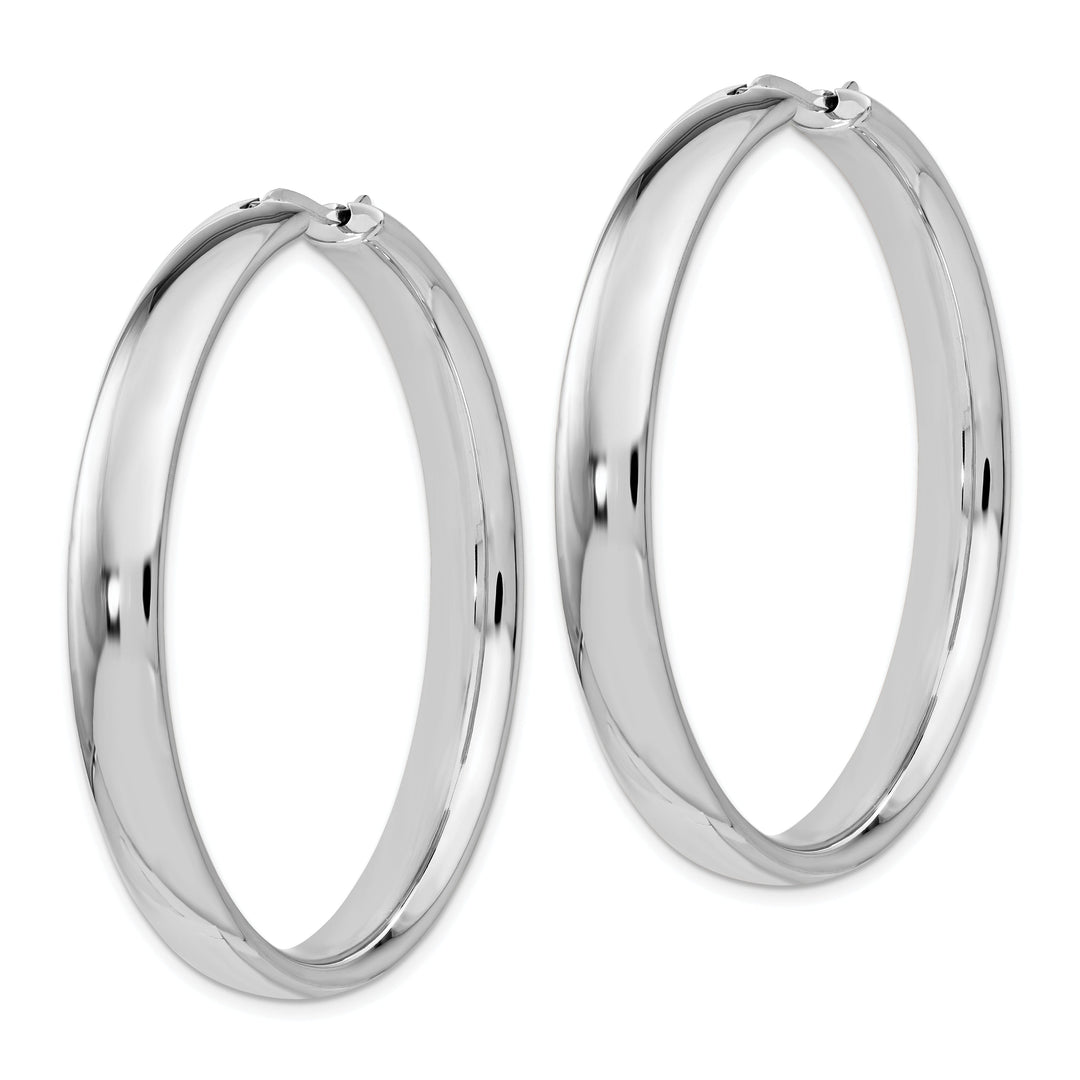 Sterling Silver 6MM Half Round Tube Earrings