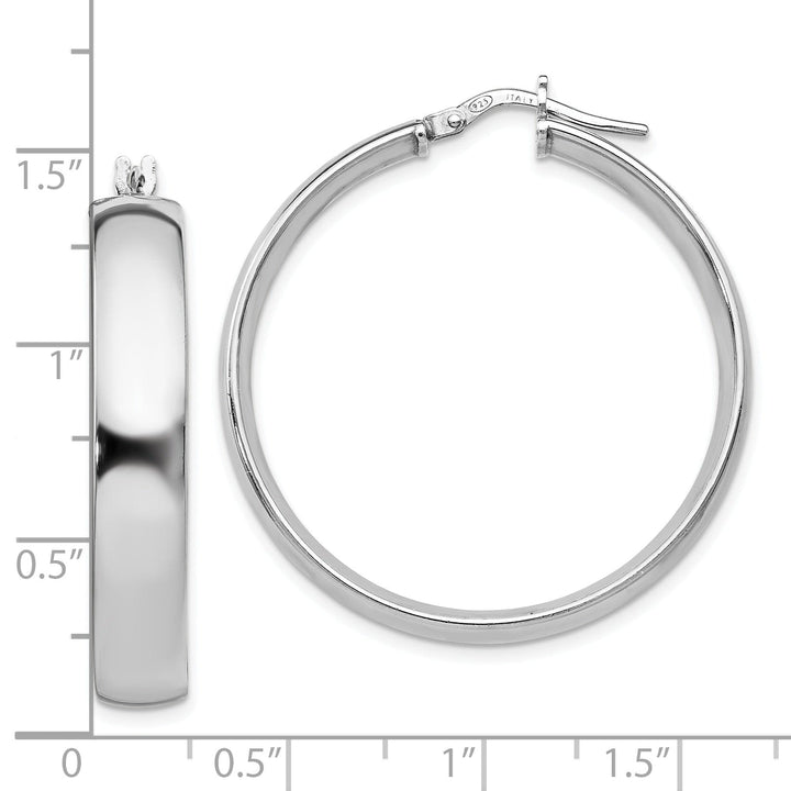 Sterling Silver Hinged Hoop Earrings