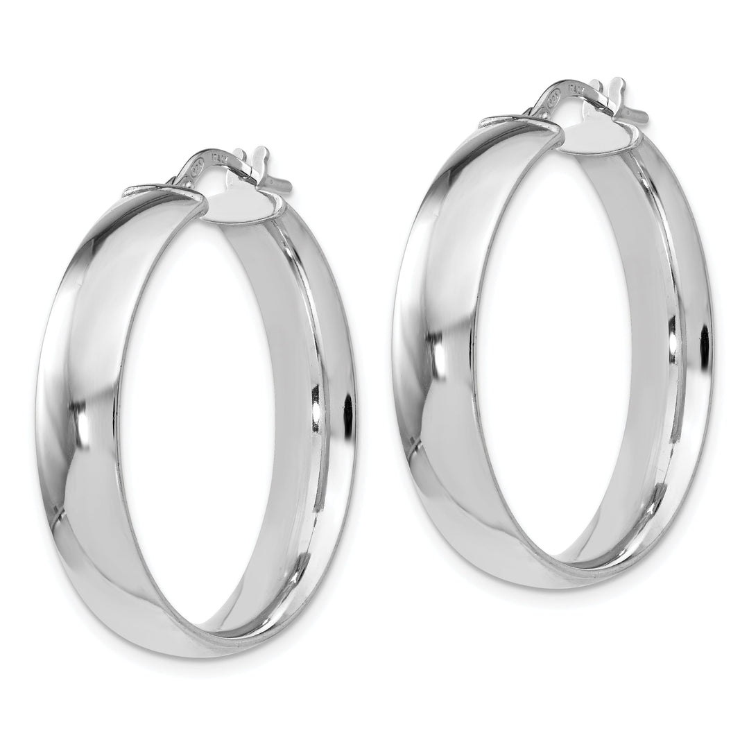 Sterling Silver Hinged Hoop Earrings