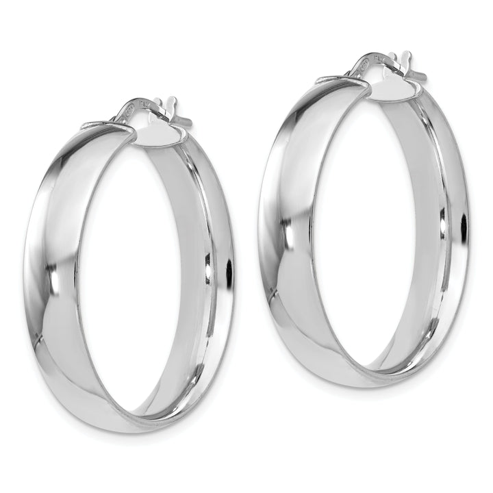 Sterling Silver Hinged Hoop Earrings