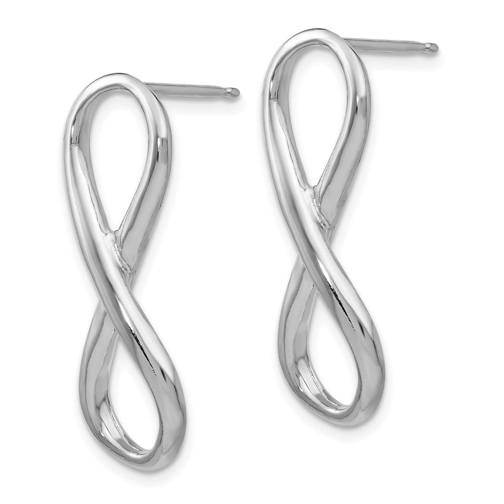 Sterling Silver Infinity Symbol Post Earrings