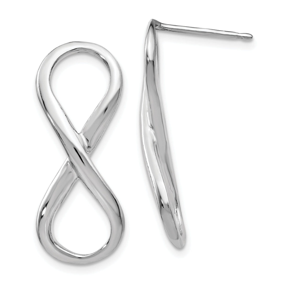 Sterling Silver Infinity Symbol Post Earrings