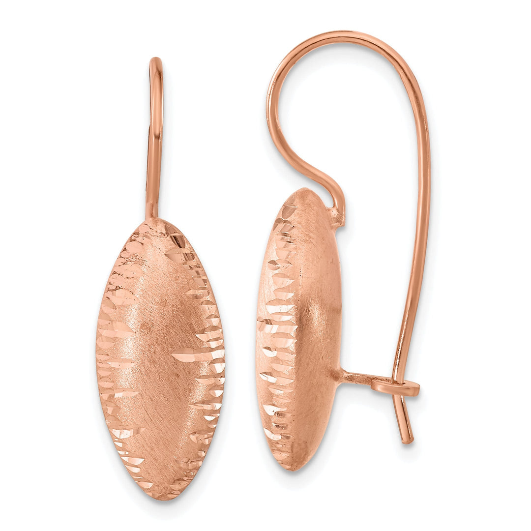 Sterling Silver Radiant Rose Gold Earrings