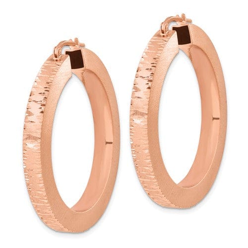 Sterling Silver Radiant Rose Gold Earrings