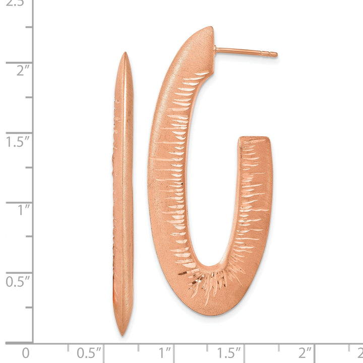 Silver Radiant Essence Rose Gold Earrings