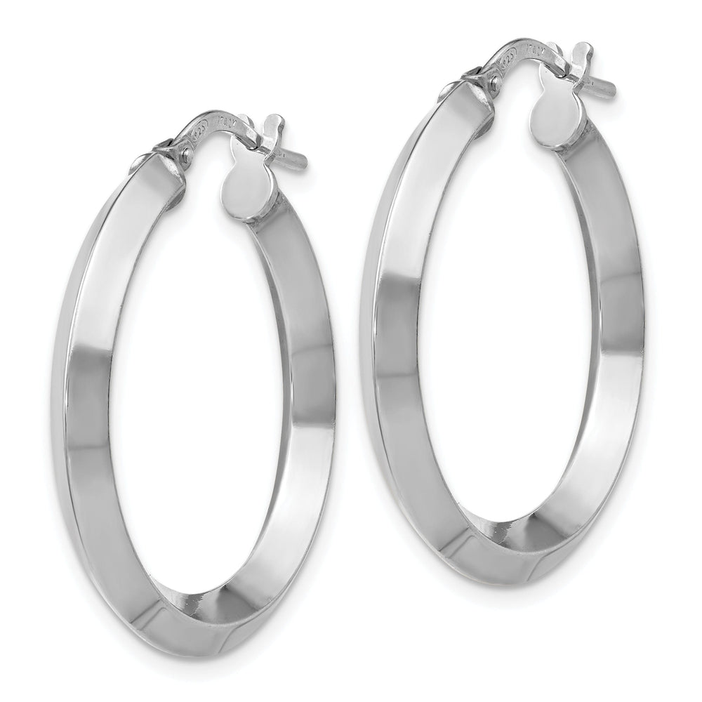 Sterling Silver Polished Hoop Earrings