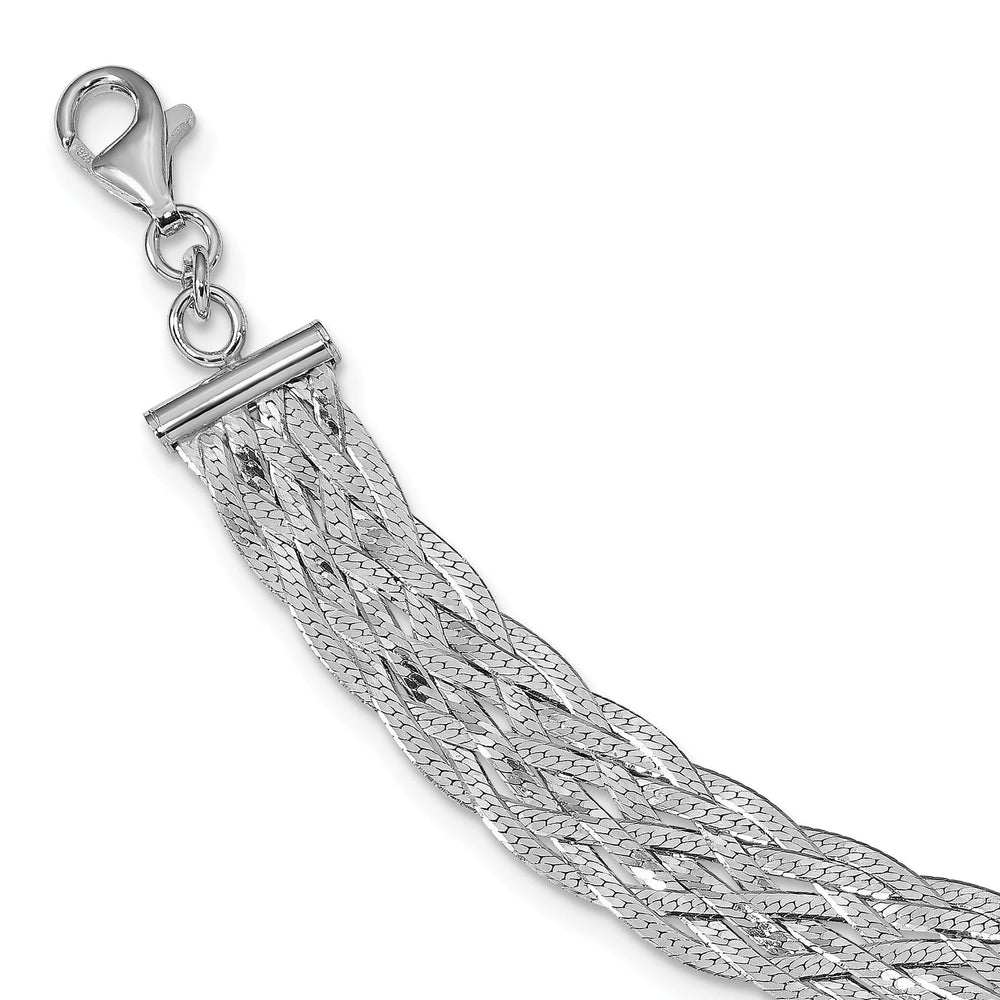 Leslie Sterling Silver Polished Choker Necklace