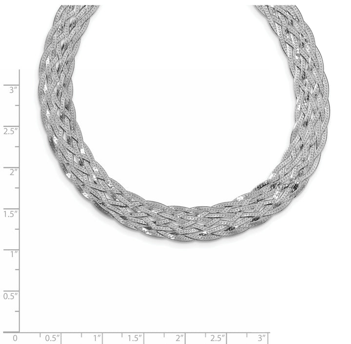 Leslie Sterling Silver Polished Choker Necklace