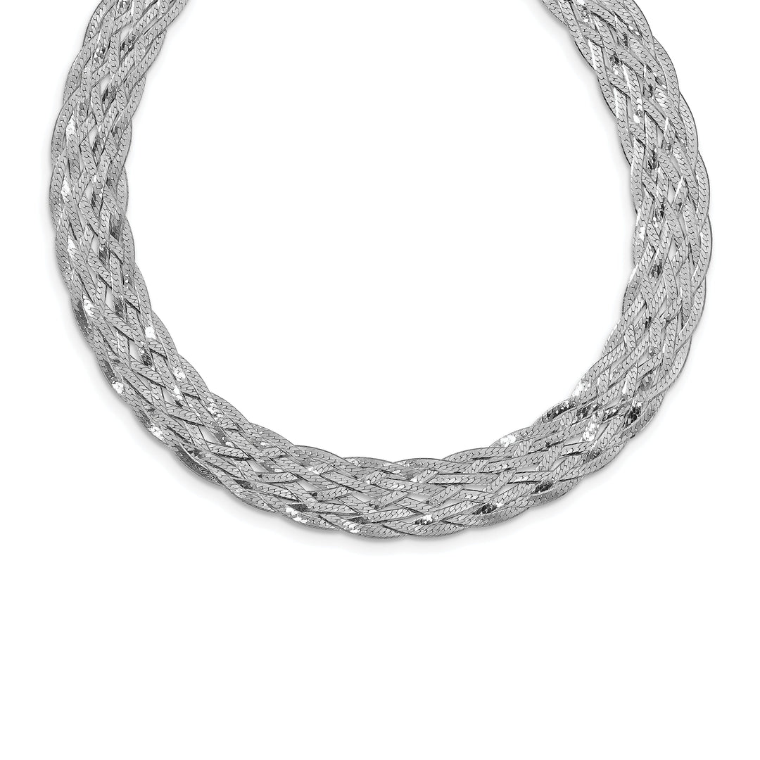 Leslie Sterling Silver Polished Choker Necklace