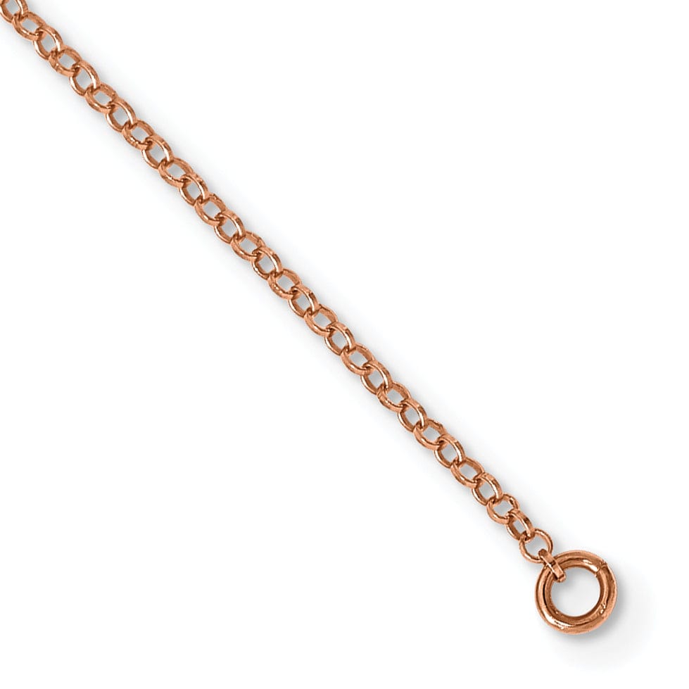 Sterling Silver Rose Gold-tone Fancy Necklace