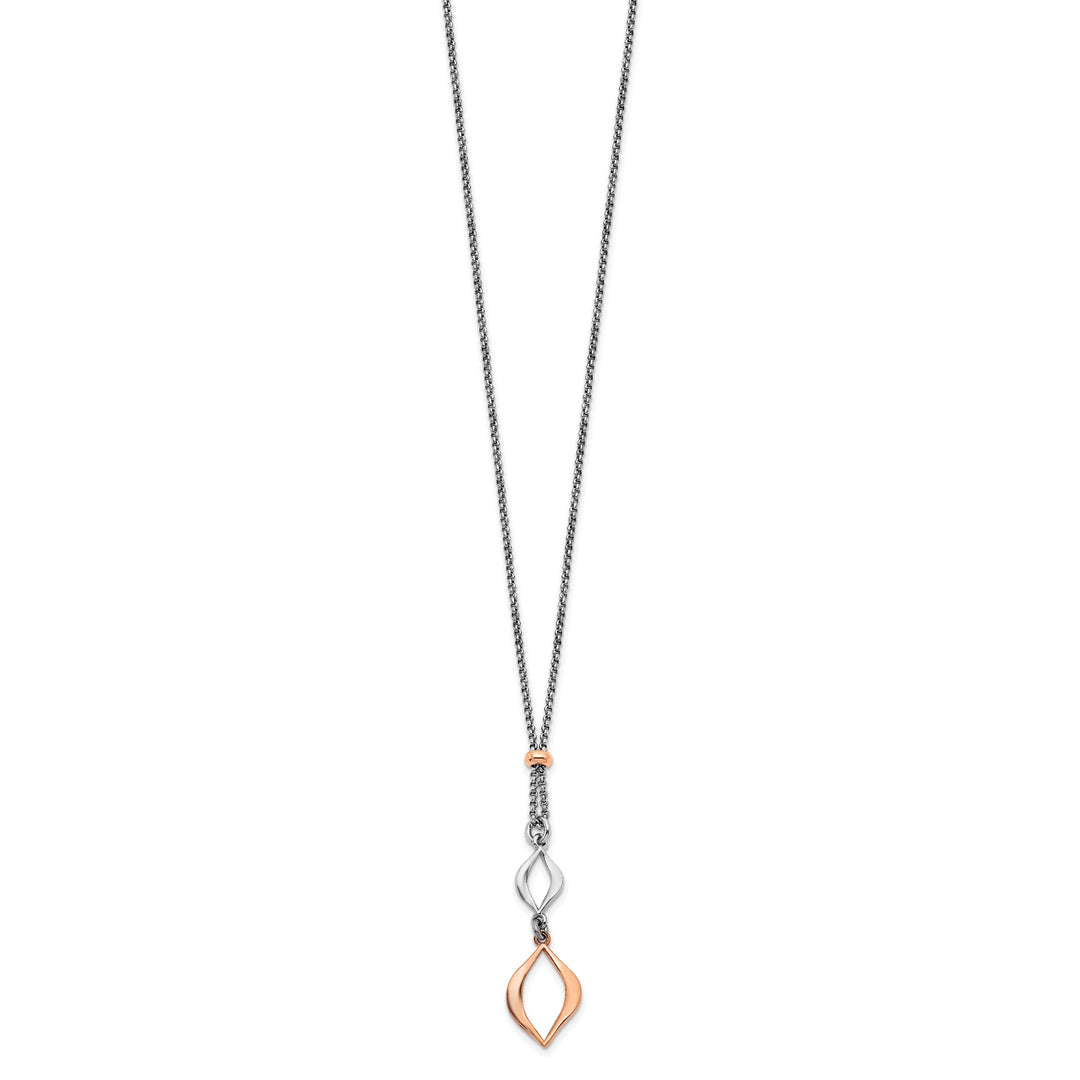 Sterling Silver and Rose Gold Tone Necklace