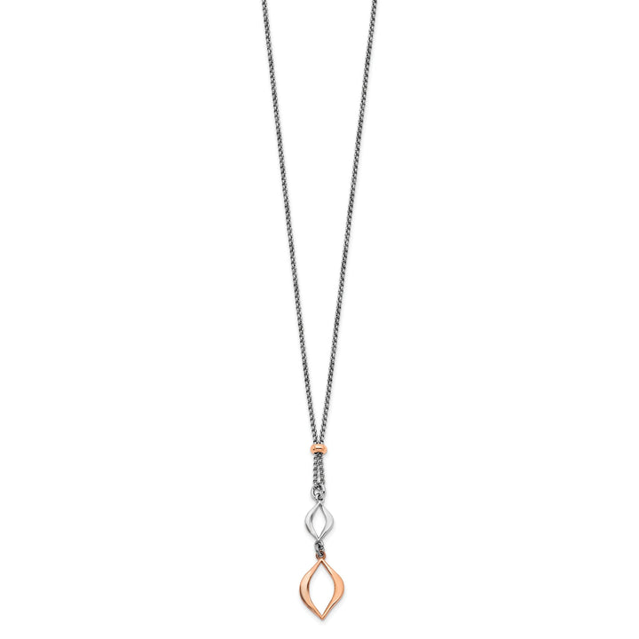 Sterling Silver and Rose Gold Tone Necklace