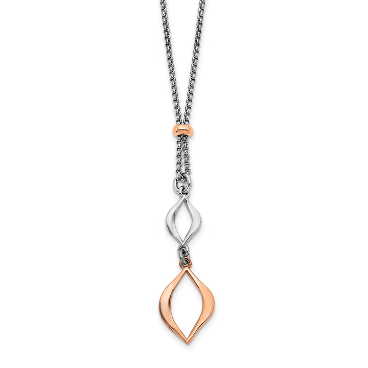 Sterling Silver and Rose Gold Tone Necklace