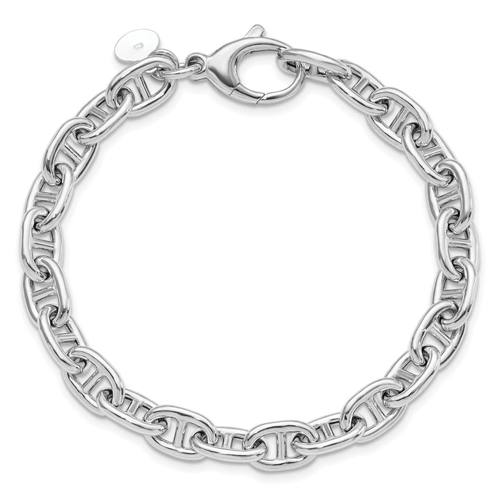 Sterling Silver Polished Fancy Link Bracelet
