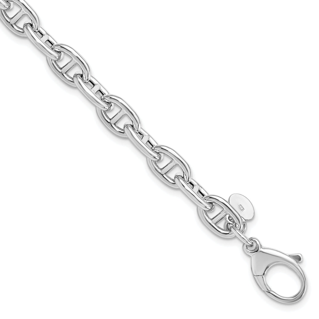 Sterling Silver Polished Fancy Link Bracelet