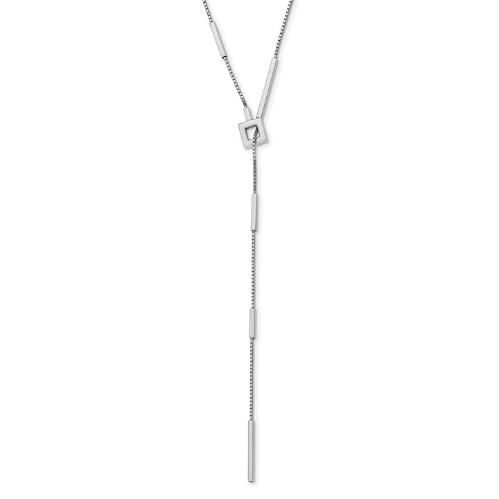 Silver Bar Toggle Adjustable Necklace