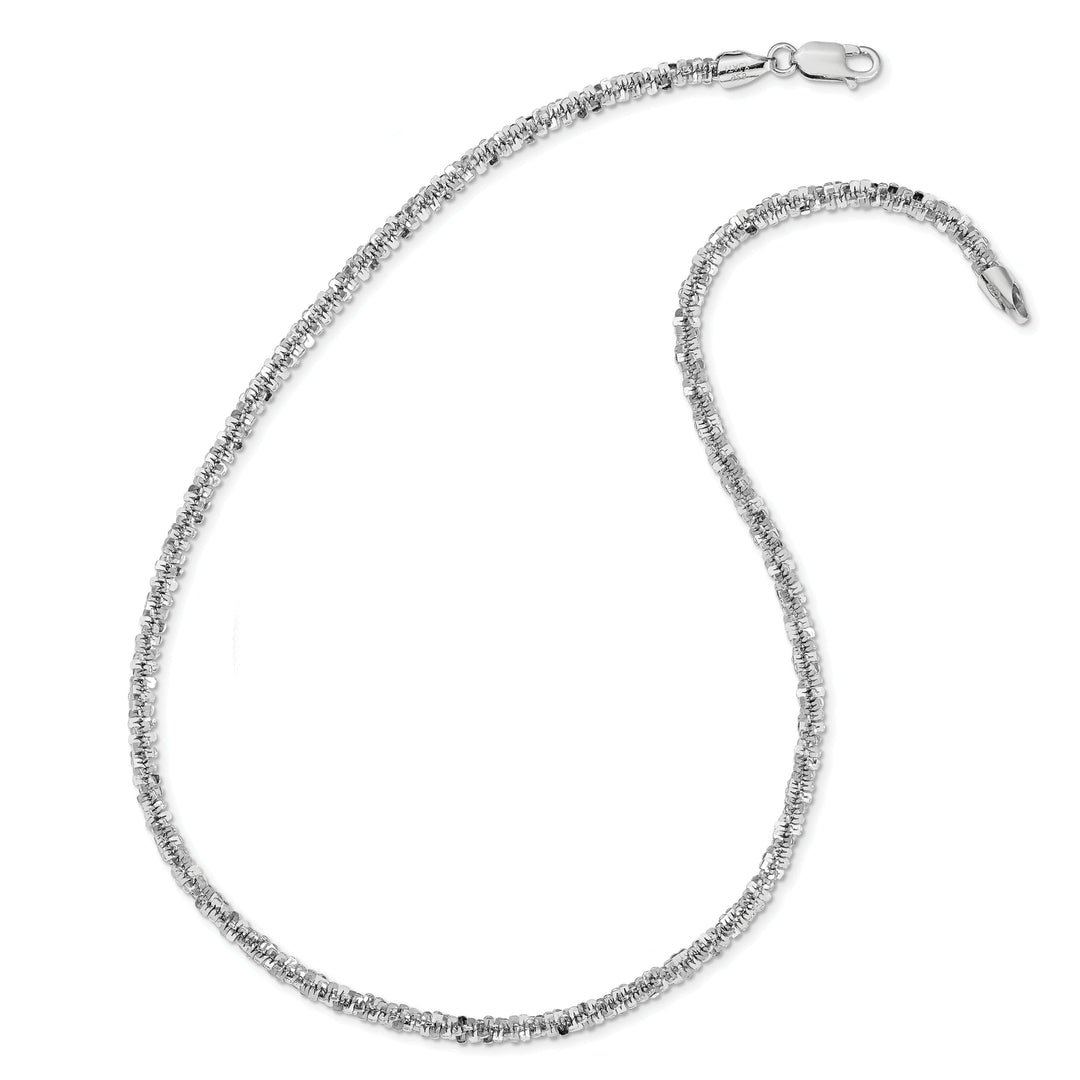 Silver Rhodium-plated D.C Necklace