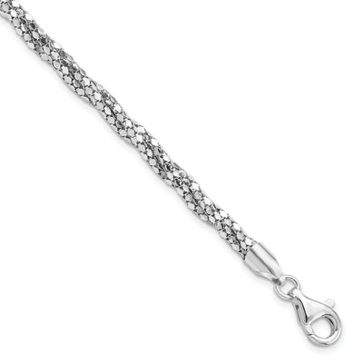 Sterling Silver Polished Mesh Bracelet at $ 55.65 only from Jewelryshopping.com
