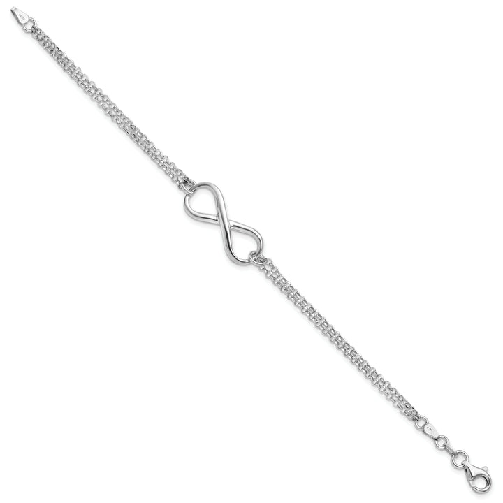 Leslie Sterling Silver Infinity Symbol Bracelet