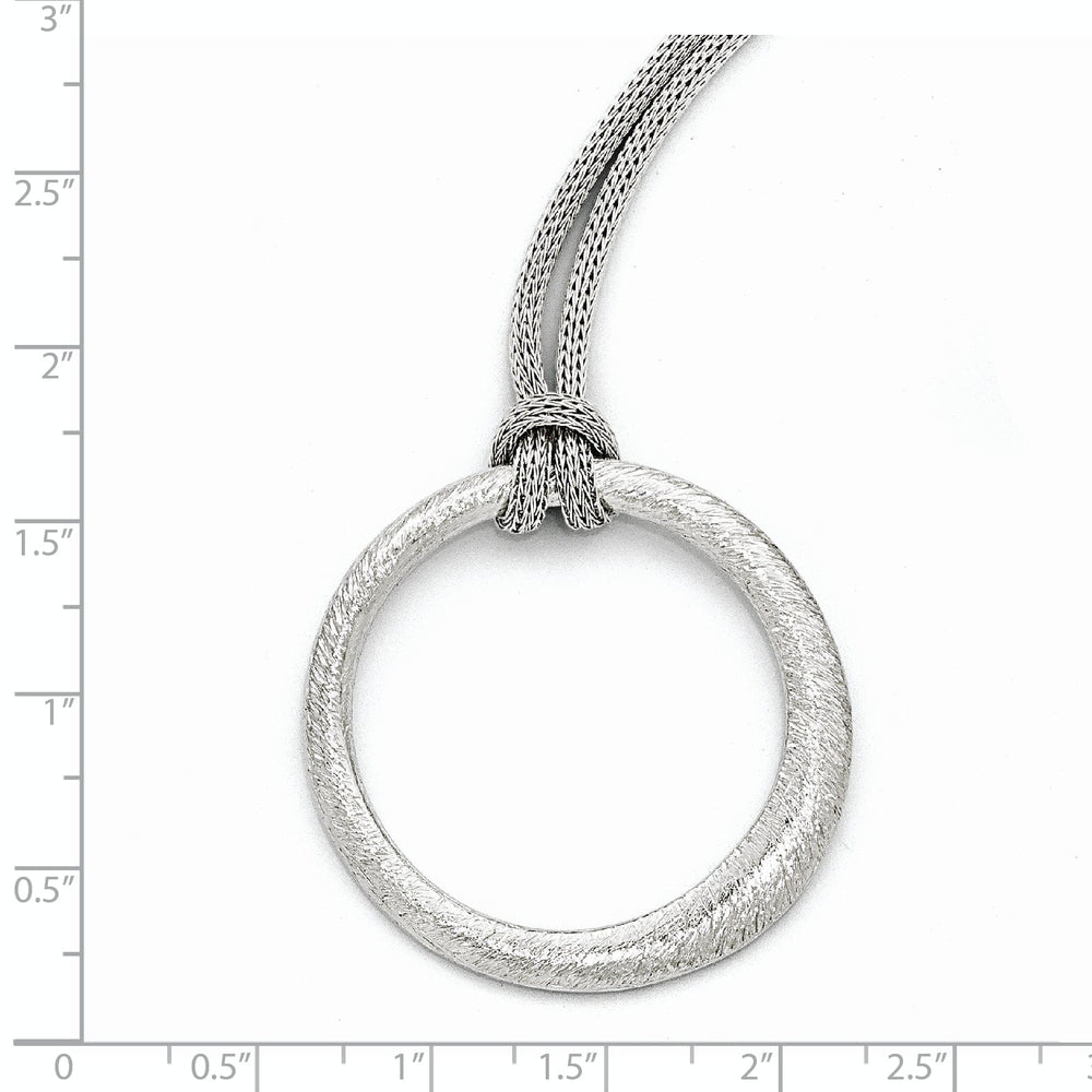 Sterling Silver Textured Necklace