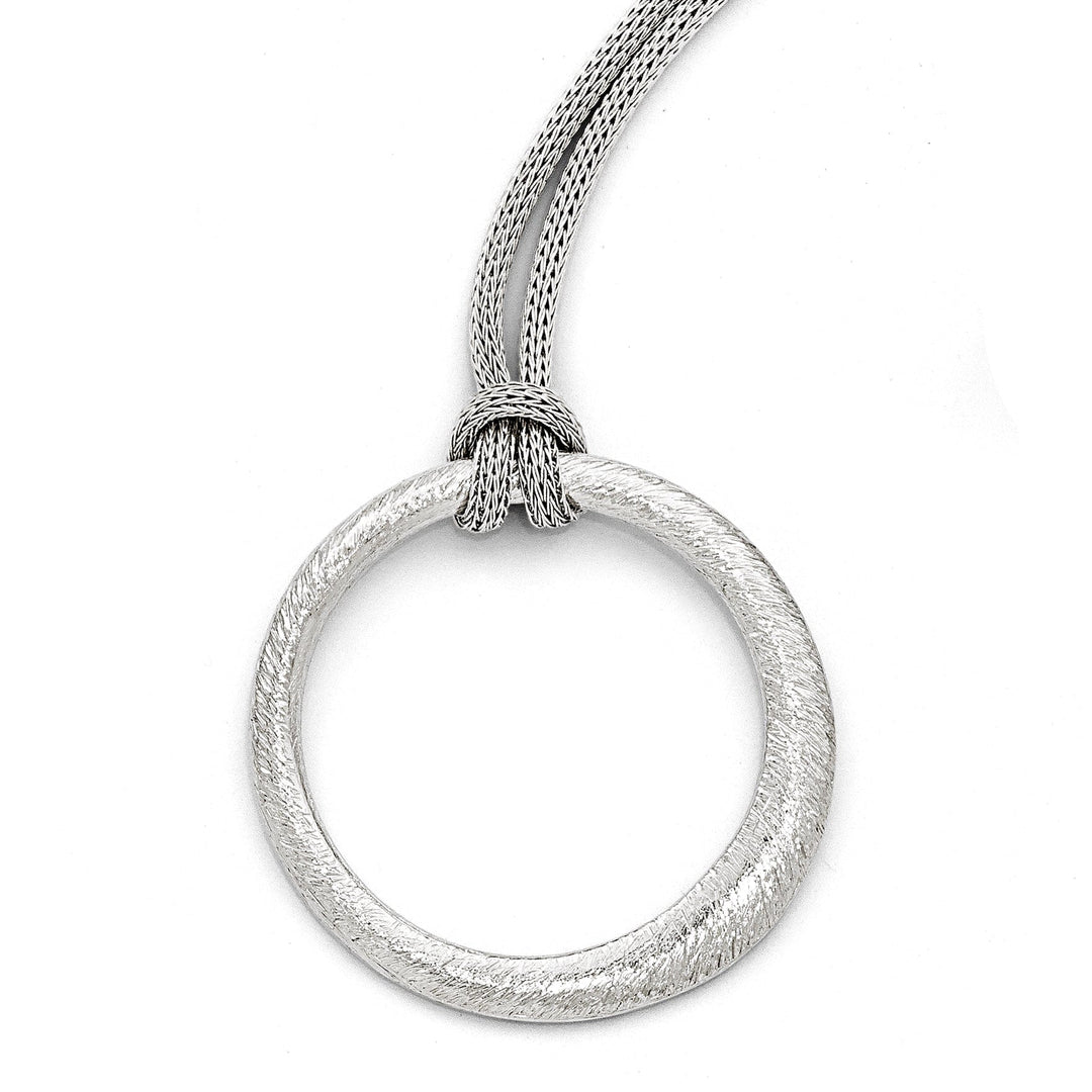 Sterling Silver Textured Necklace