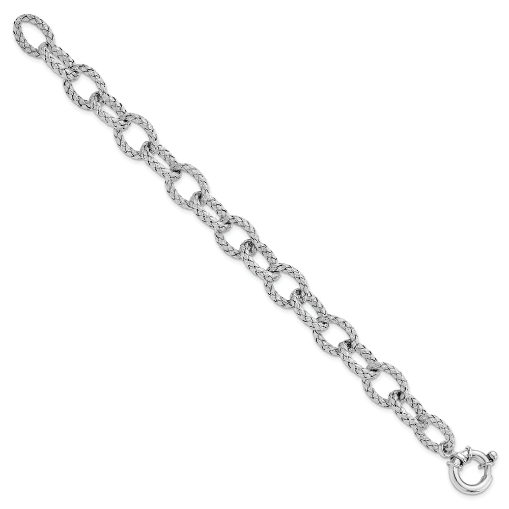 Sterling Silver Woven Link Bracelet