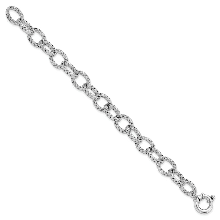 Sterling Silver Woven Link Bracelet