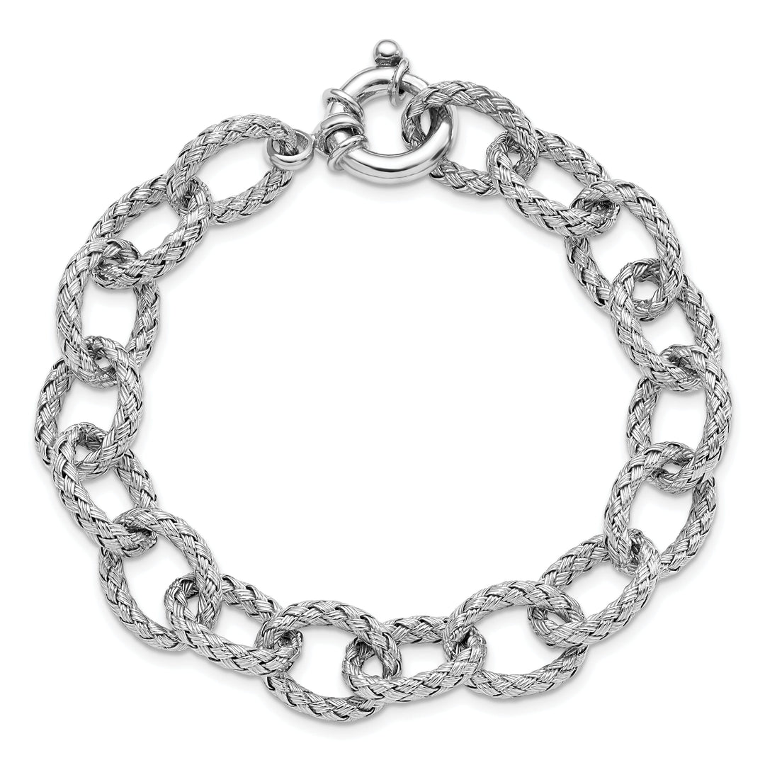 Sterling Silver Woven Link Bracelet