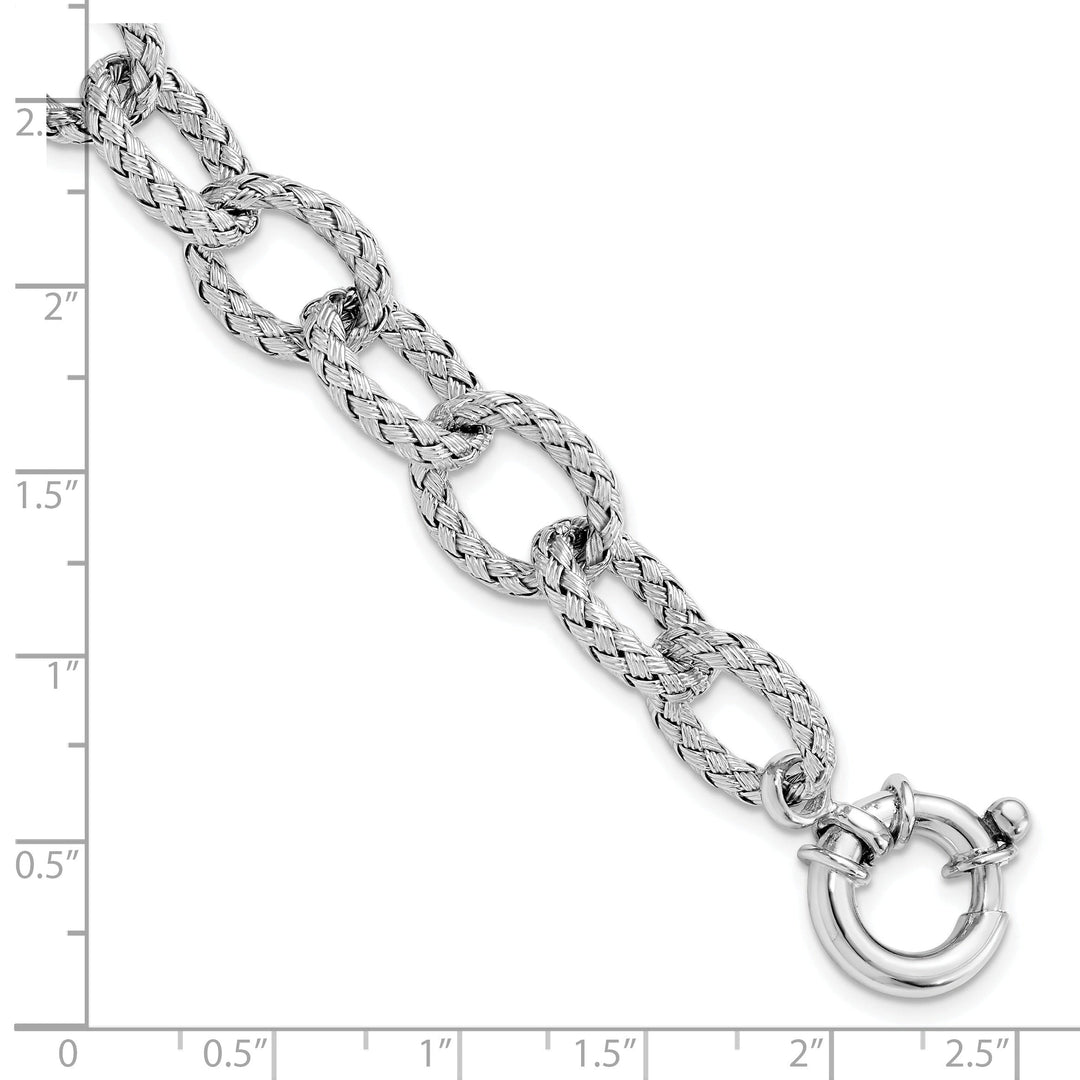 Sterling Silver Woven Link Bracelet