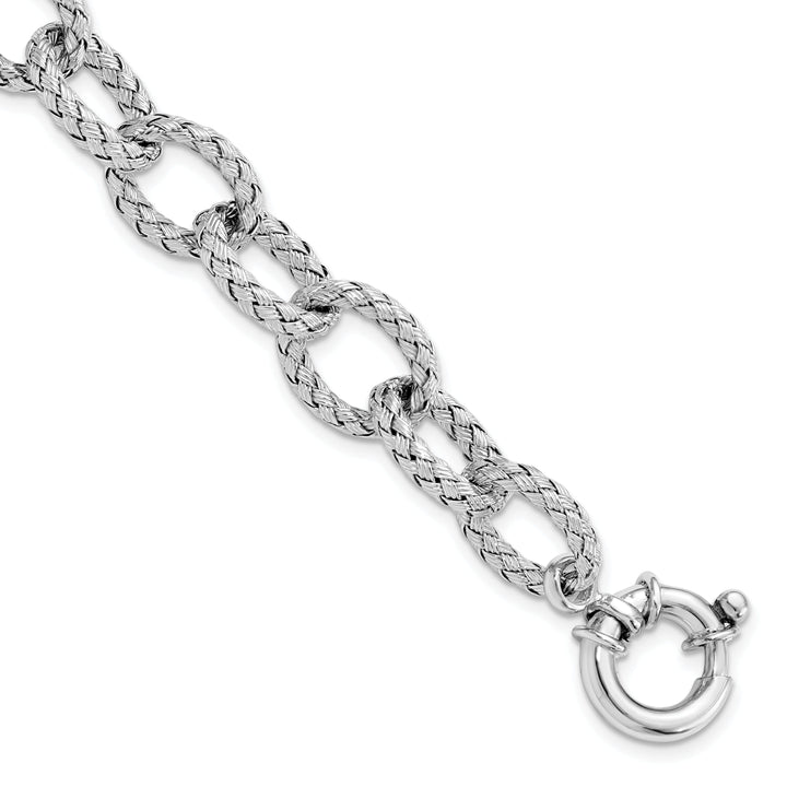 Sterling Silver Woven Link Bracelet