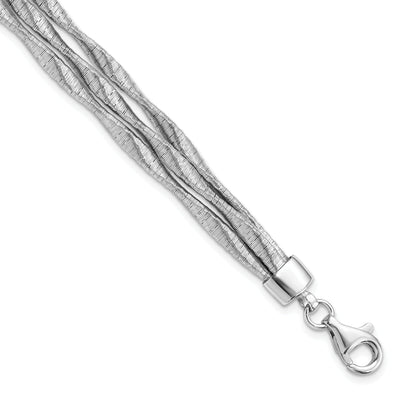 Sterling Silver Rhodium-plated 3strand Bracelet at $ 67.2 only from Jewelryshopping.com